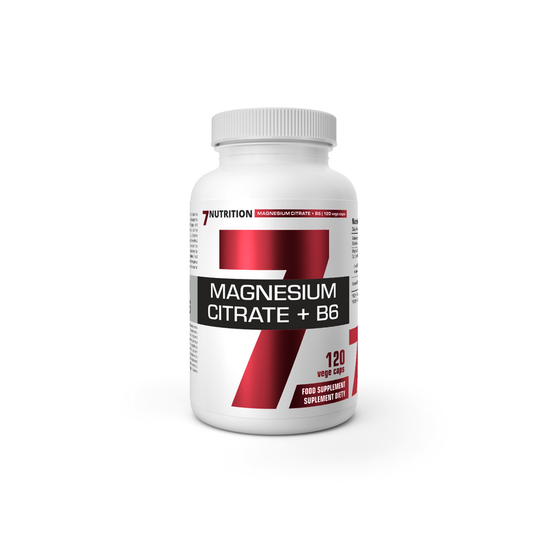 Citrato de Magnesio + B6 (120 Capsulas Vegetales) - 7Nutrition