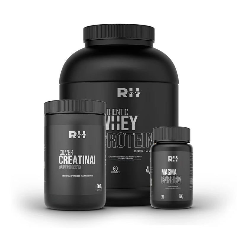 Pack Authentic Protein 100% Whey + Silver Creatina Monohidrato + Magma Cafeína