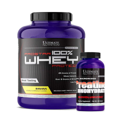 Promo Ultimate Nutrition - Proteína Whey 5Lb + Creatina Monohidratada 300gr