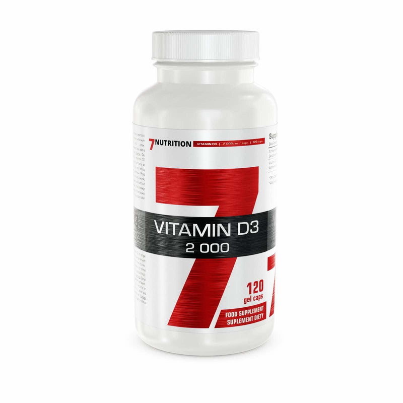 Vitamina D3 2000 UI (120 Capsulas) - 7Nutrition