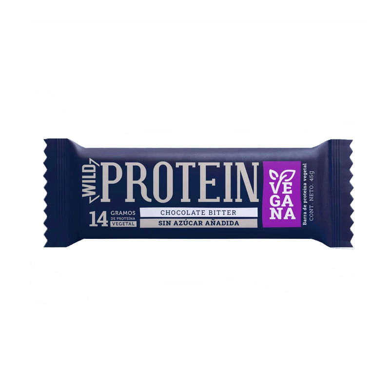 Wild Protein Vegana Chocolate Bitter (Caja / 16 Unidades) - Wild Foods - Sakál Sport